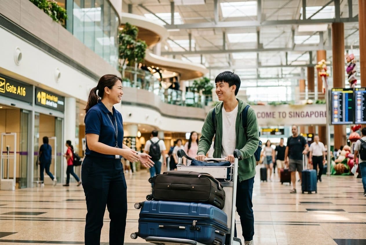 Airport pickup at Changi